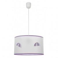 Distribuidor - Lâmpadas Diversas | Colgantes Infantil | COLGANTE LLUVIA 1XE27 LILA REGX30D Ref: 086693019